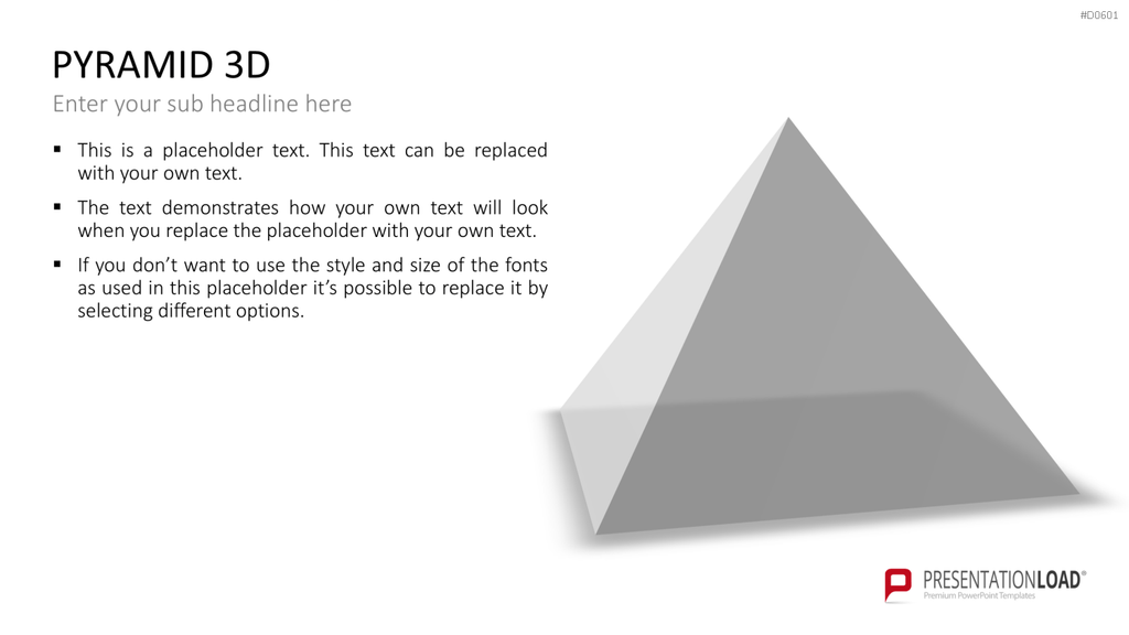 Pyramiden - 3D PowerPoint-Vorlage