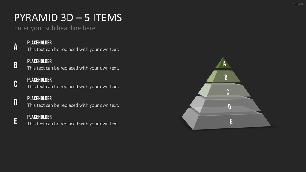 Pyramiden - 3D PowerPoint-Vorlage