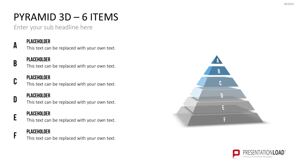 Pyramiden - 3D PowerPoint-Vorlage
