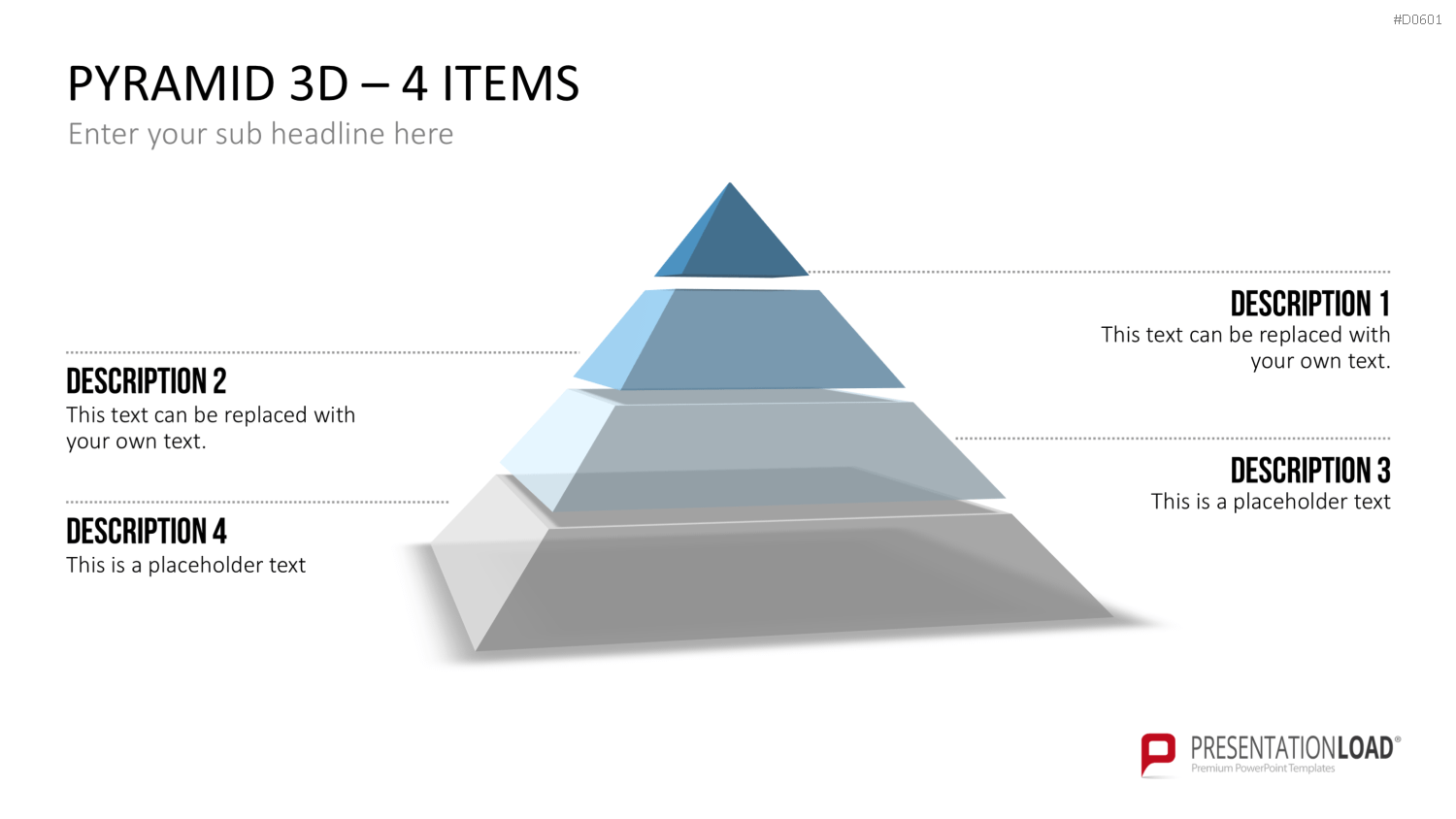 Pyramiden - 3D PowerPoint-Vorlage