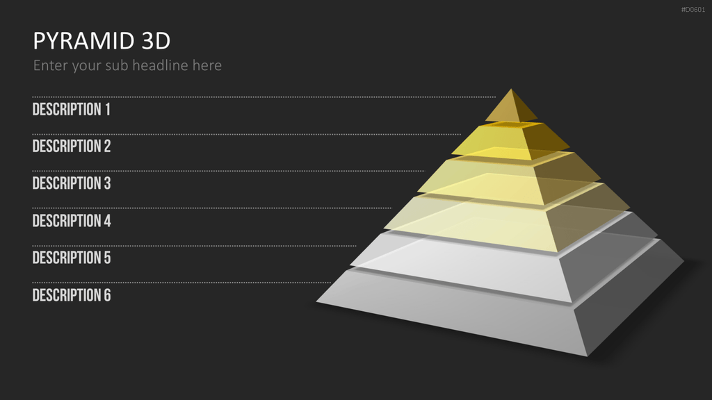 Pyramiden - 3D PowerPoint-Vorlage