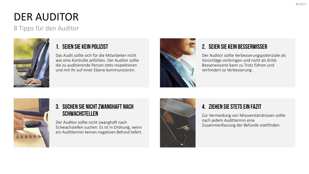 Quality Auditing PowerPoint-Vorlage