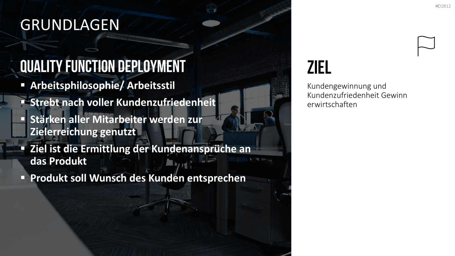 Quality Function Deployment PowerPoint-Vorlage