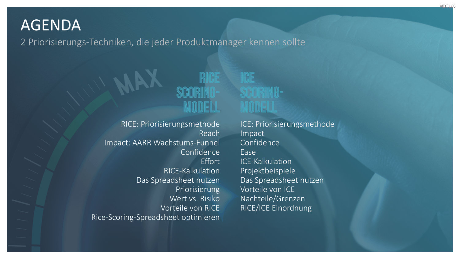 RICE/ICE-Scoring-Modell PowerPoint Vorlage