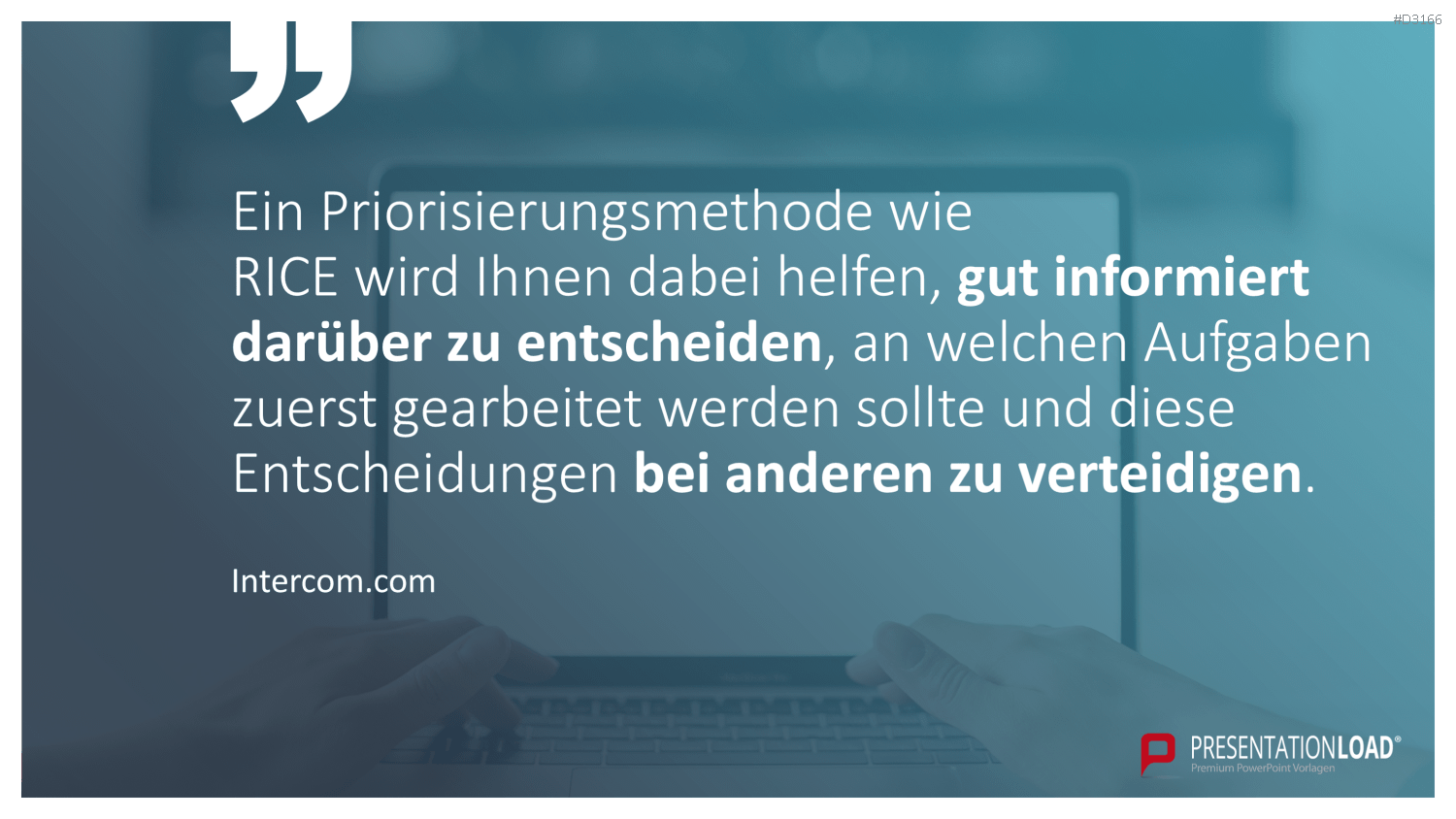 RICE/ICE-Scoring-Modell PowerPoint Vorlage