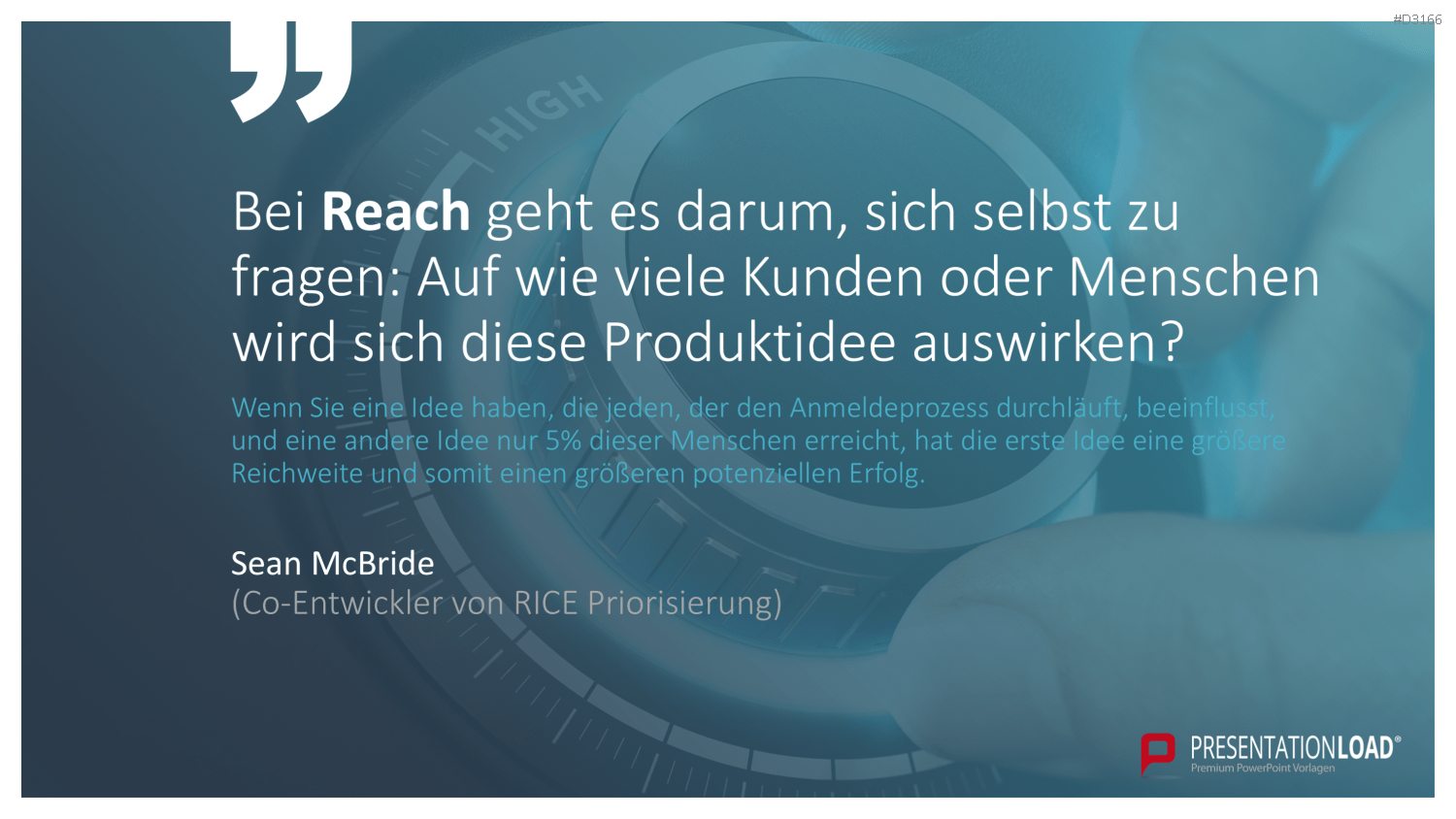RICE/ICE-Scoring-Modell PowerPoint Vorlage