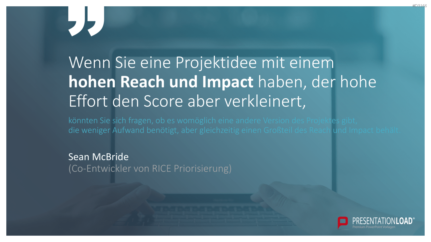 RICE/ICE-Scoring-Modell PowerPoint Vorlage