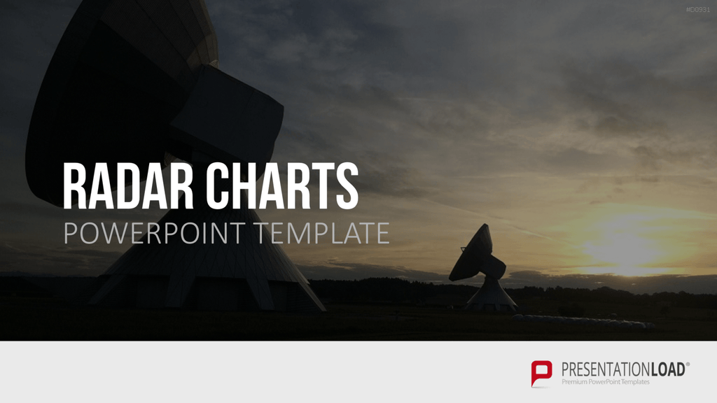 Netzdiagramme / Radar-Charts PowerPoint-Vorlage