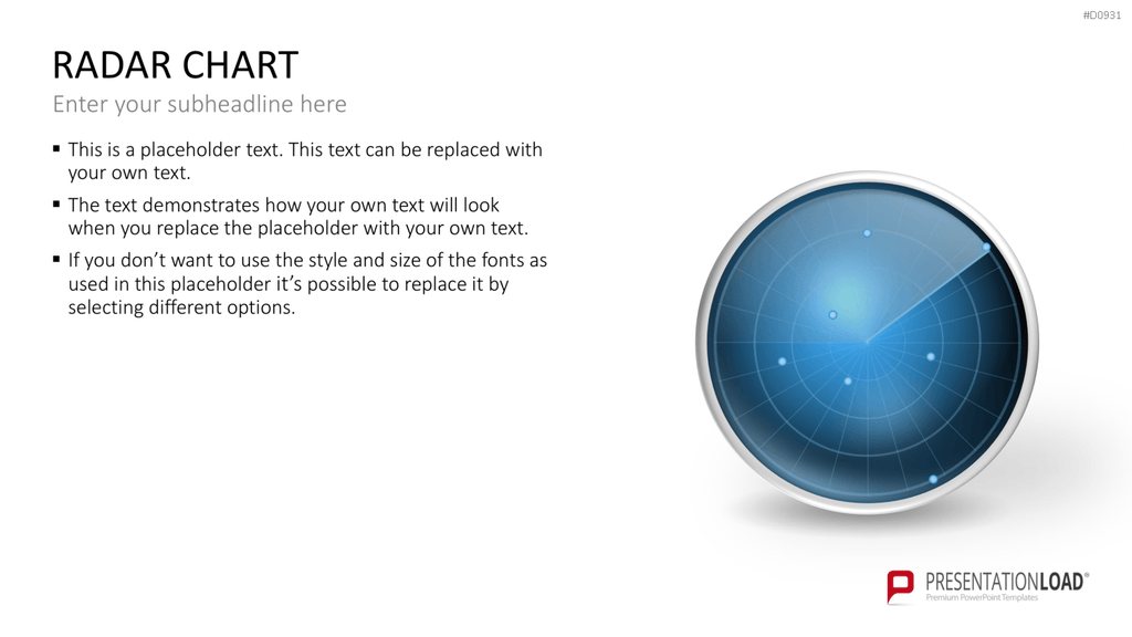 Netzdiagramme / Radar-Charts PowerPoint-Vorlage