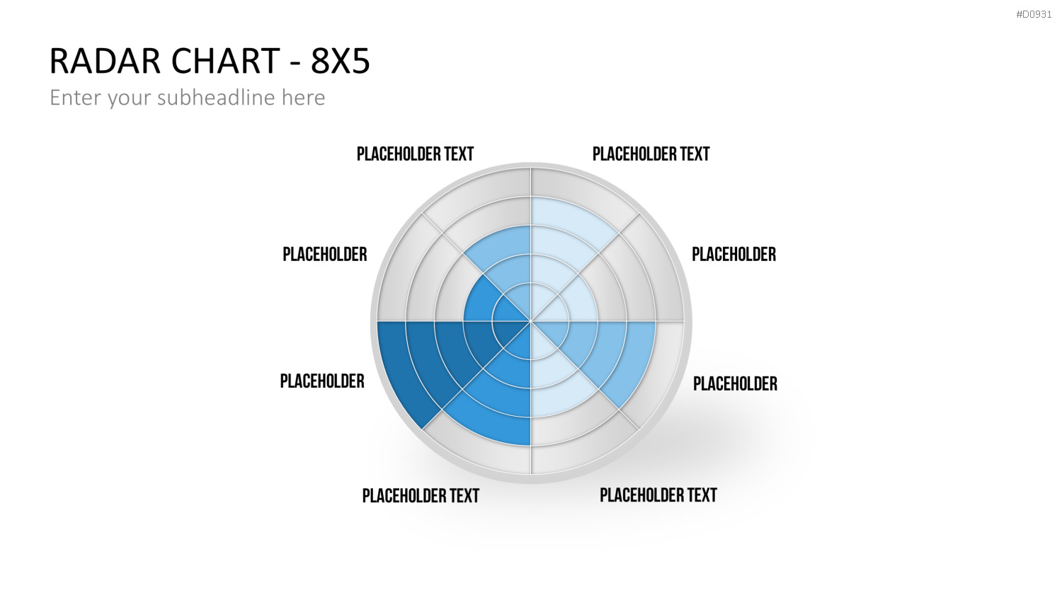 Netzdiagramme / Radar-Charts PowerPoint-Vorlage