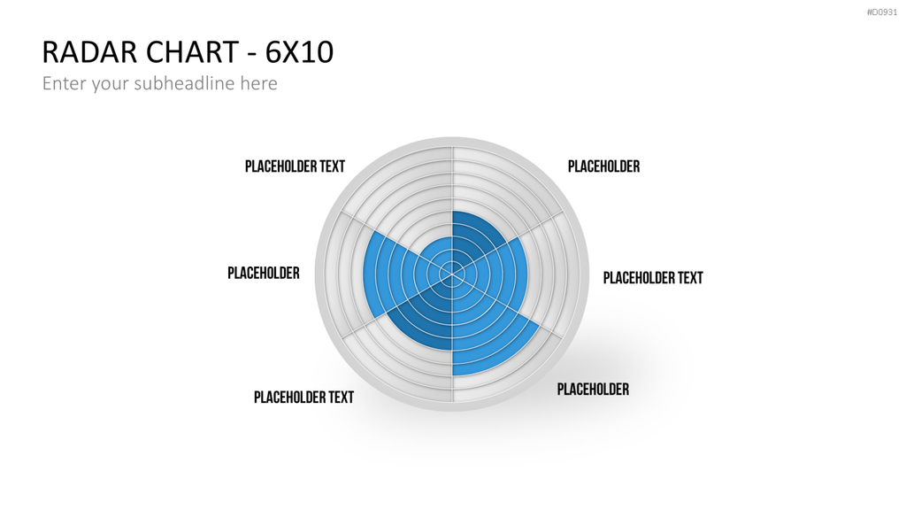 Netzdiagramme / Radar-Charts PowerPoint-Vorlage