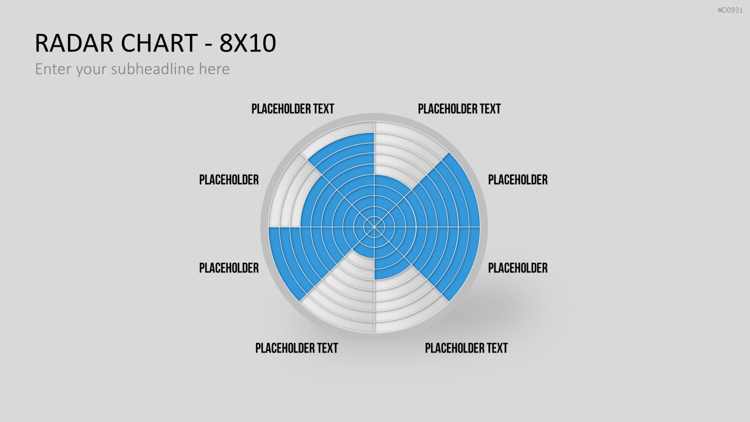Netzdiagramme / Radar-Charts PowerPoint-Vorlage