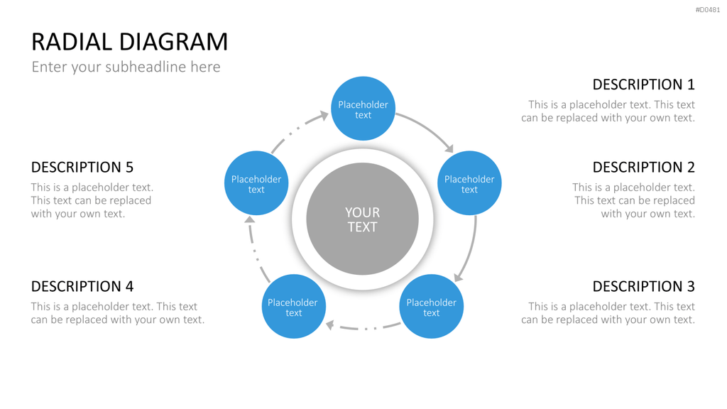 Radial Diagram - Toolbox PowerPoint-Vorlage