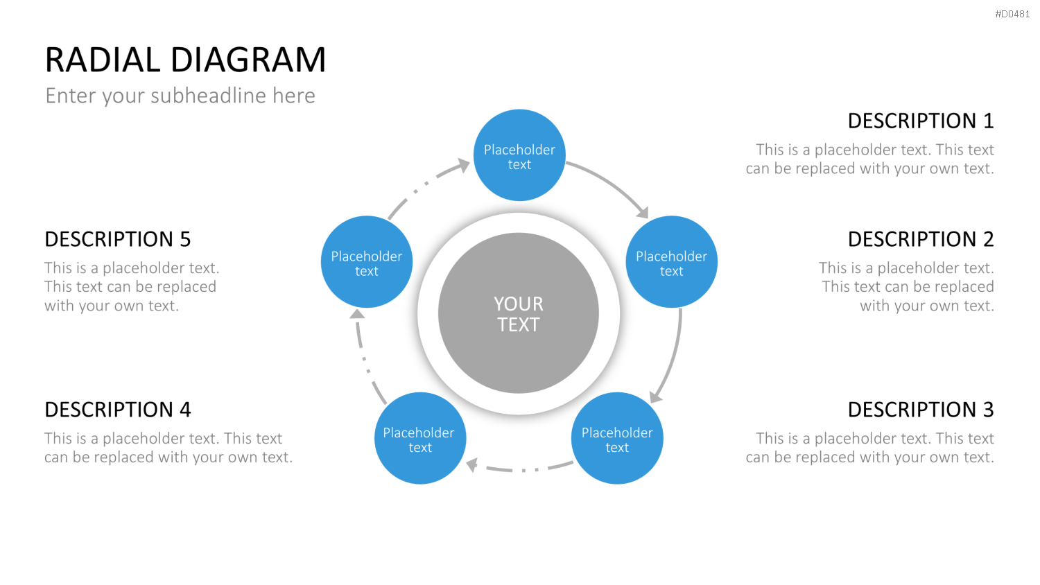 Radial Diagram - Toolbox PowerPoint-Vorlage