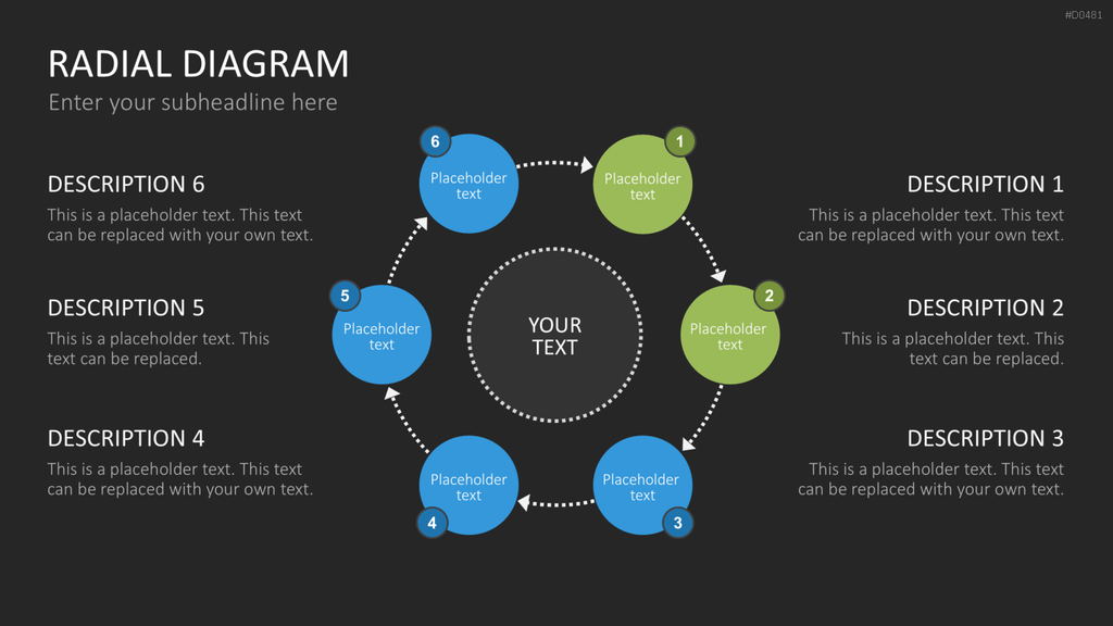 Radial Diagram - Toolbox PowerPoint-Vorlage