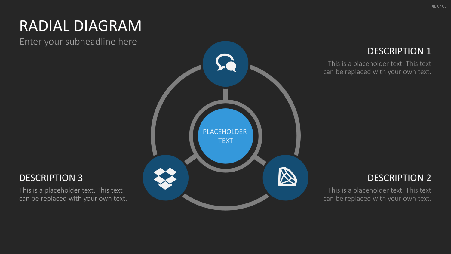 Radial Diagram - Toolbox PowerPoint-Vorlage