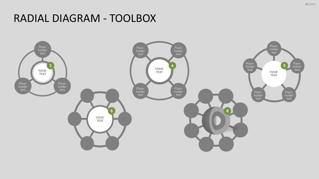 Radial Diagram - Toolbox PowerPoint-Vorlage