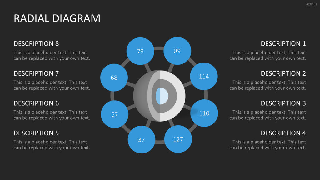 Radial Diagram - Toolbox PowerPoint-Vorlage