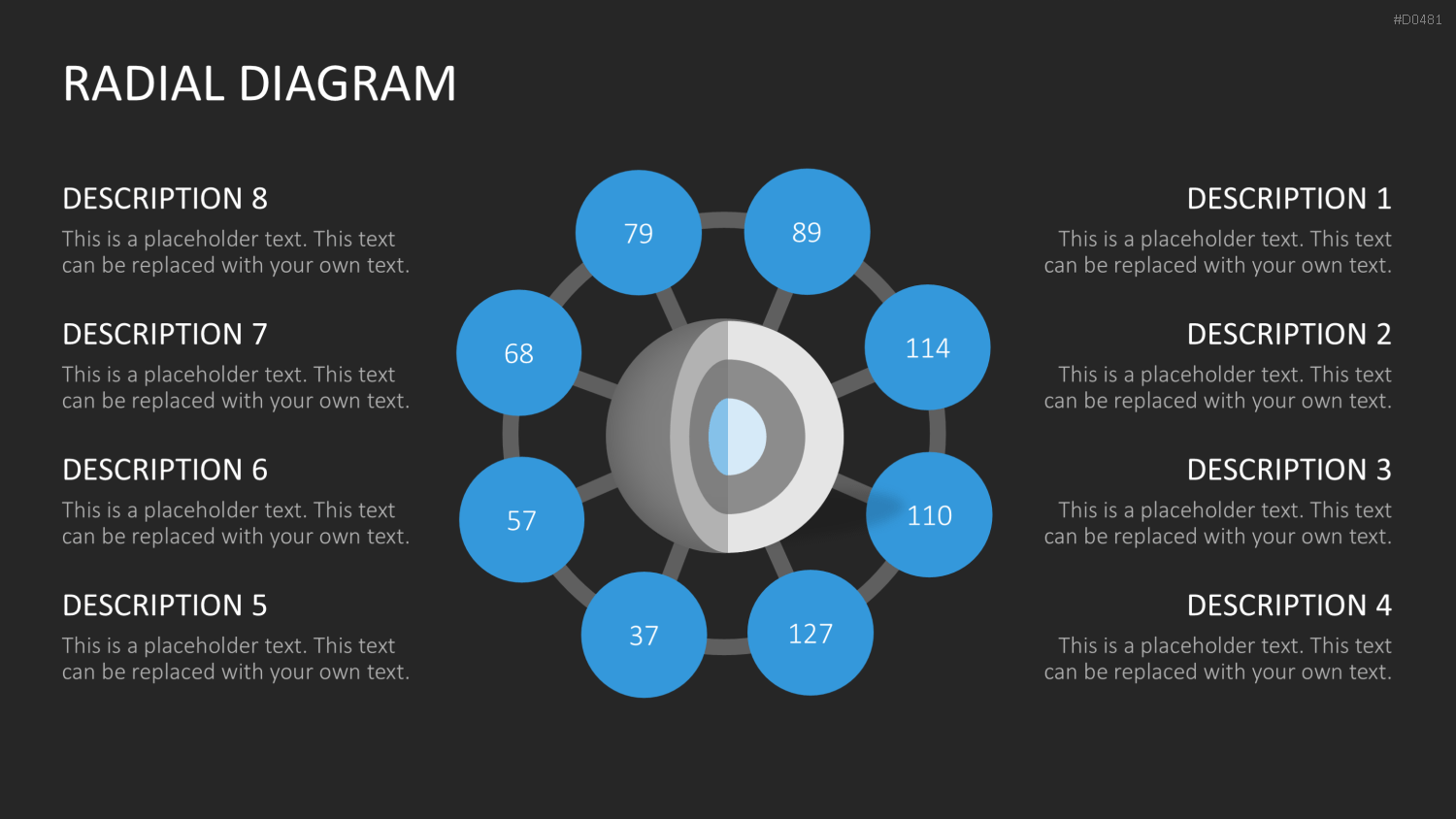Radial Diagram - Toolbox PowerPoint-Vorlage