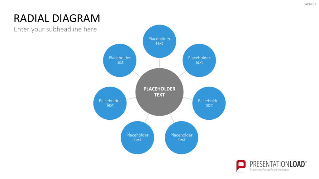 Radial Diagram - Toolbox PowerPoint-Vorlage