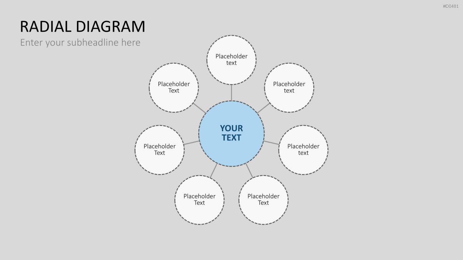 Radial Diagram - Toolbox PowerPoint-Vorlage