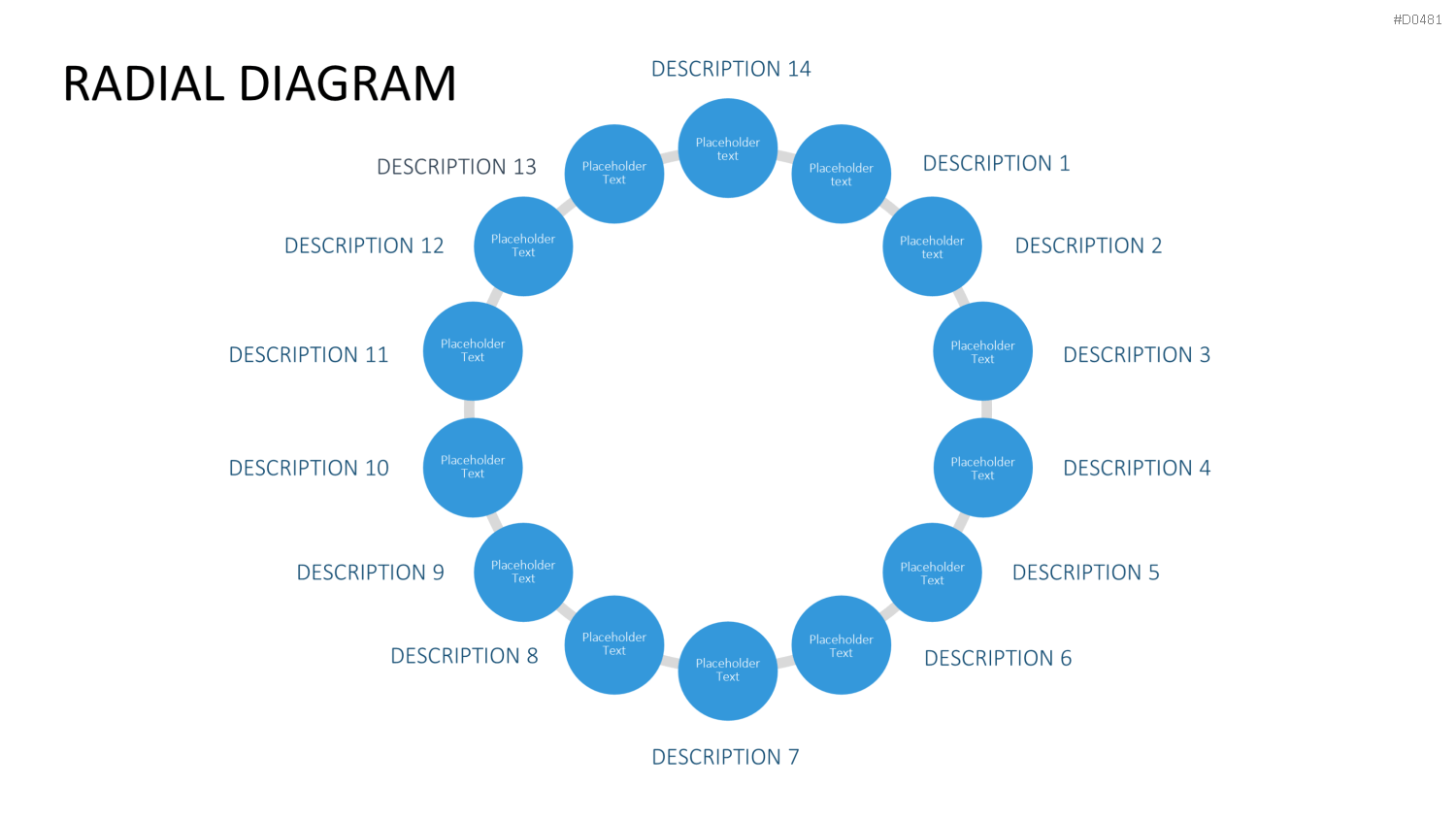 Radial Diagram - Toolbox PowerPoint-Vorlage