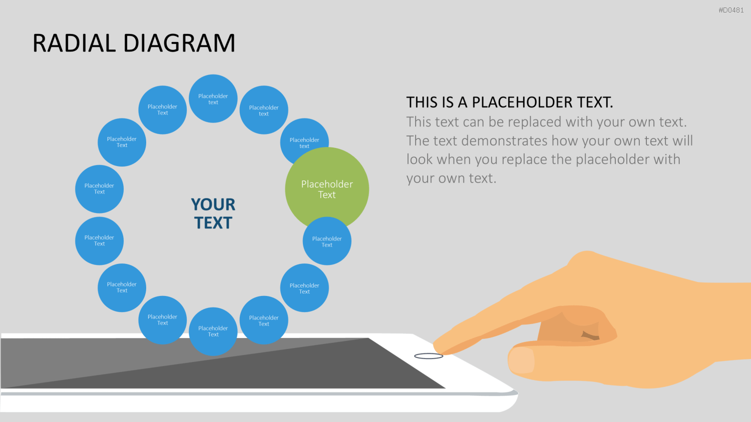 Radial Diagram - Toolbox PowerPoint-Vorlage