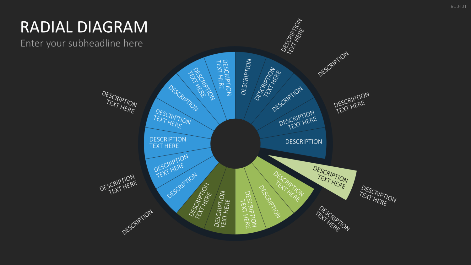 Radial Diagram - Toolbox PowerPoint-Vorlage