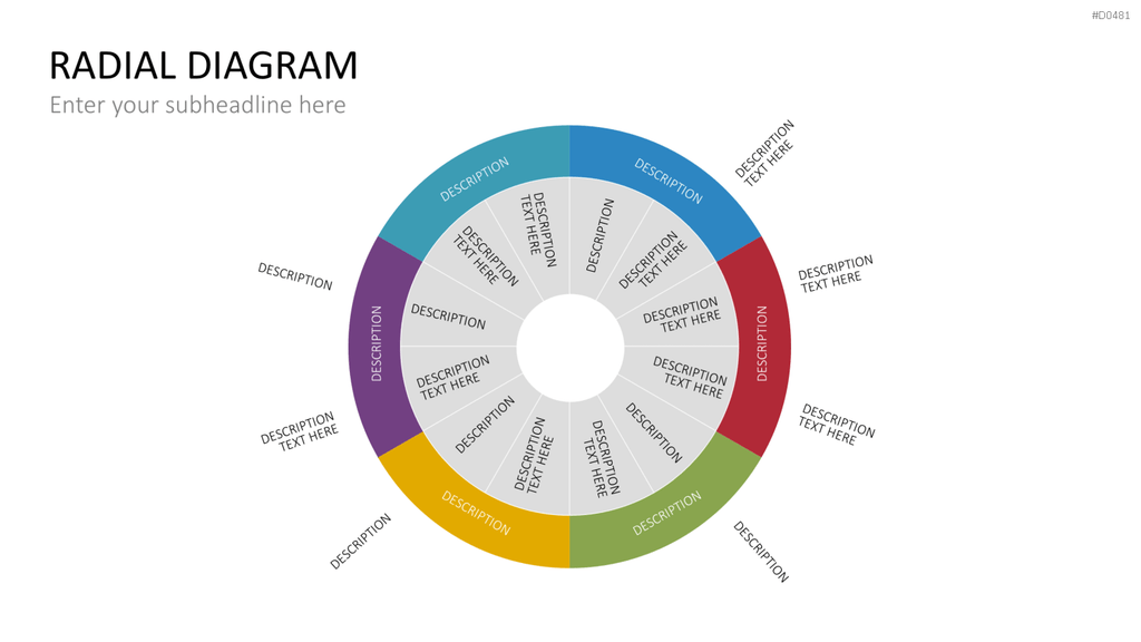 Radial Diagram - Toolbox PowerPoint-Vorlage