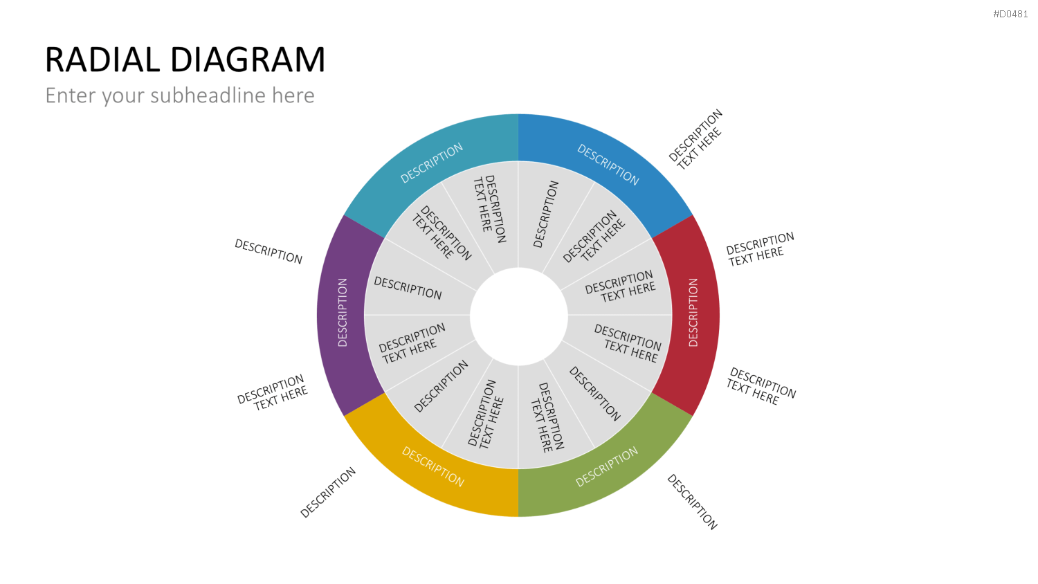 Radial Diagram - Toolbox PowerPoint-Vorlage