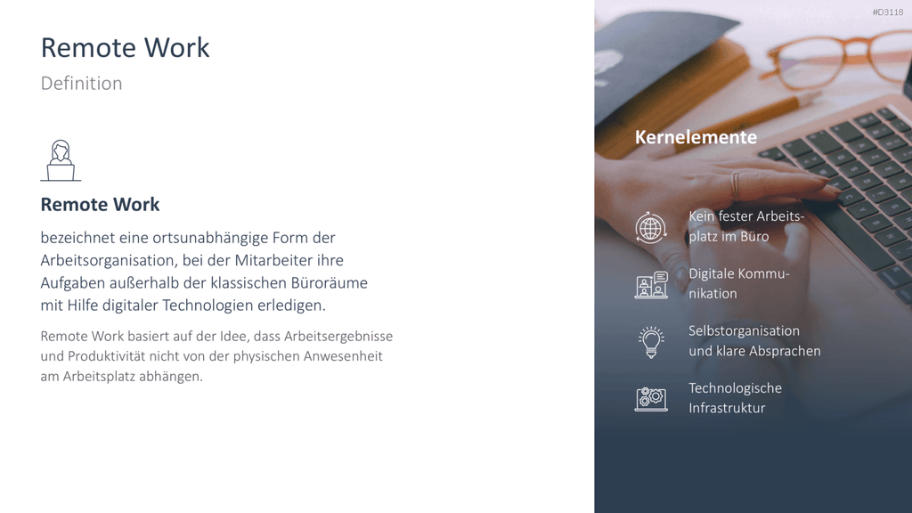 Remote Work / Home Office PowerPoint-Vorlage
