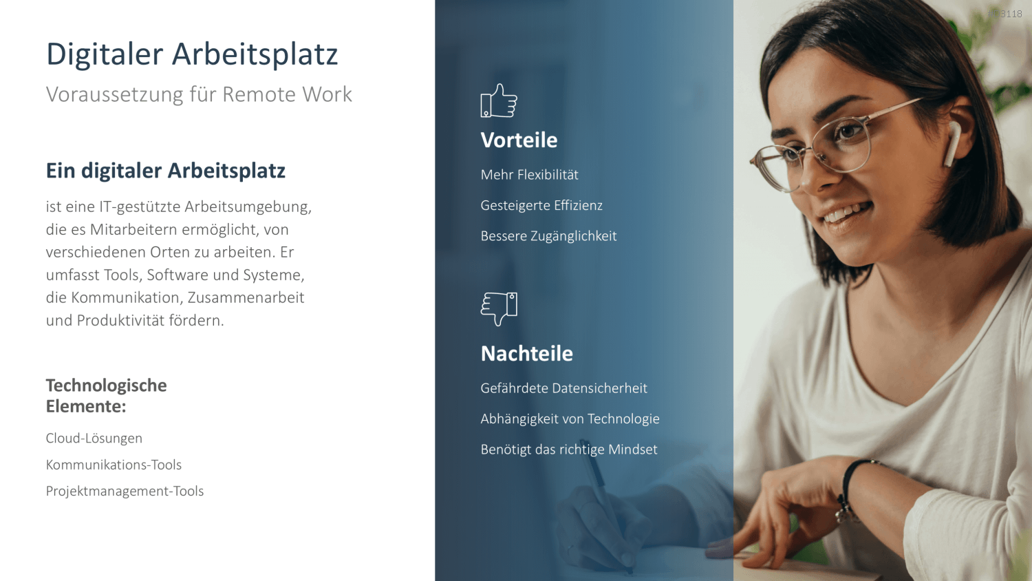 Remote Work / Home Office PowerPoint-Vorlage