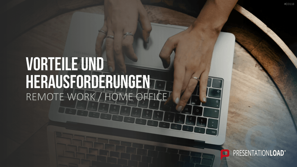 Remote Work / Home Office PowerPoint-Vorlage