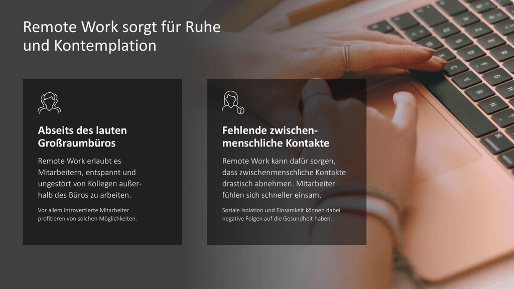 Remote Work / Home Office PowerPoint-Vorlage
