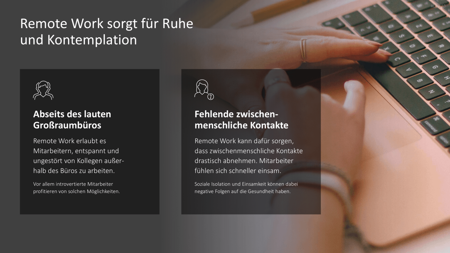 Remote Work / Home Office PowerPoint-Vorlage