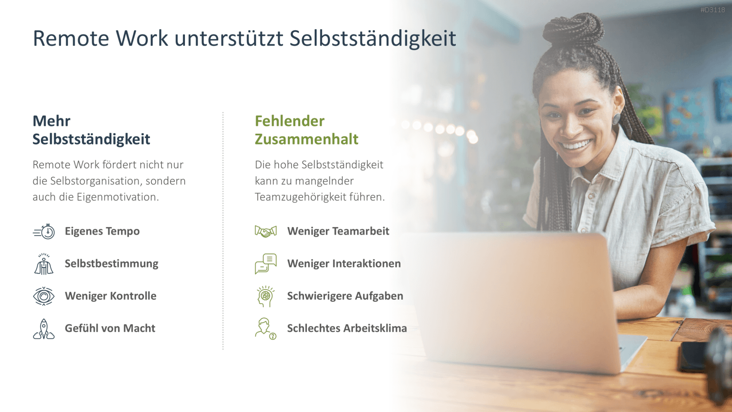 Remote Work / Home Office PowerPoint-Vorlage