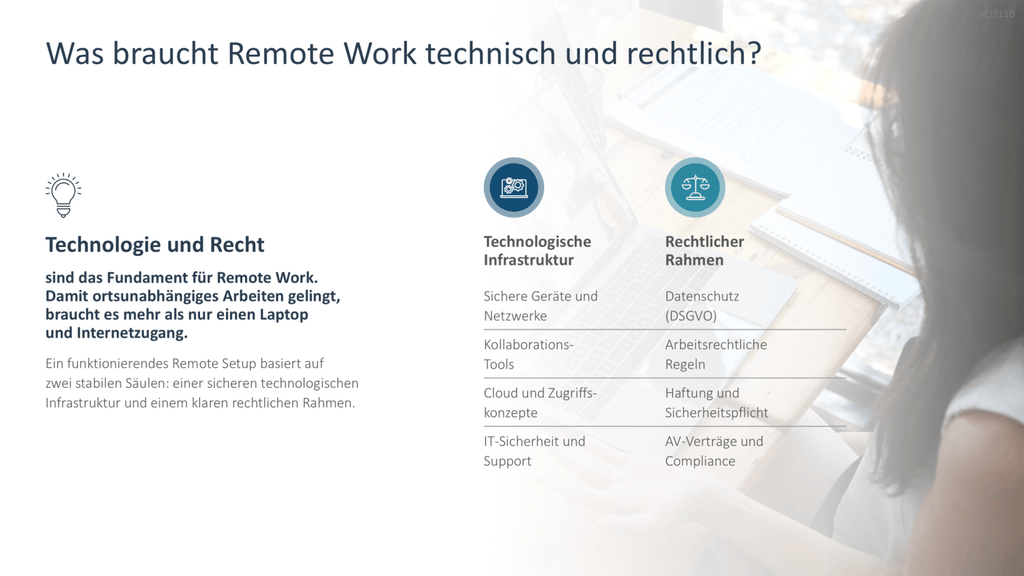 Remote Work / Home Office PowerPoint-Vorlage