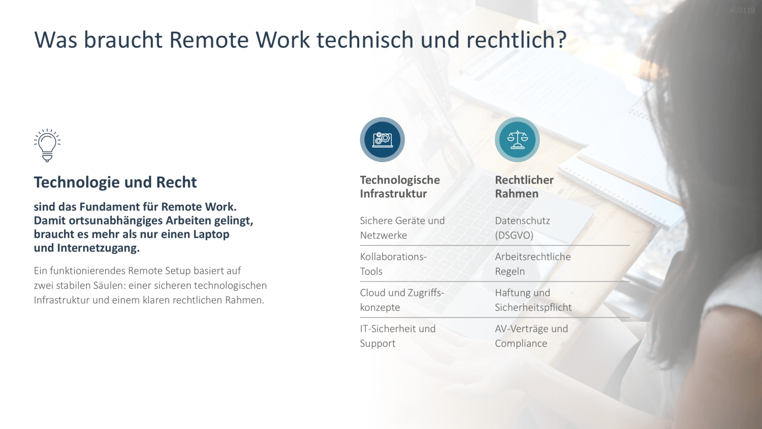Remote Work / Home Office PowerPoint-Vorlage
