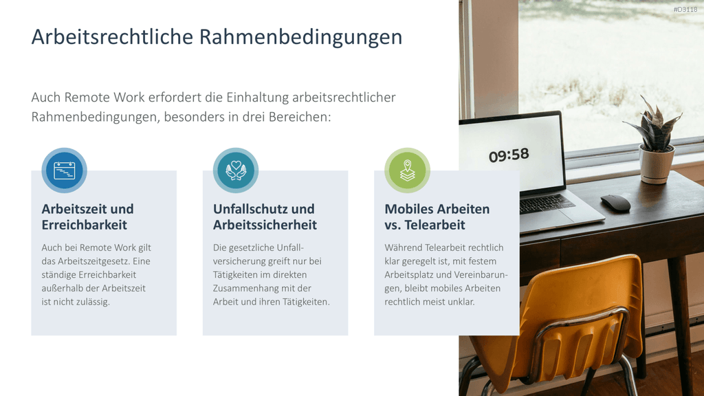 Remote Work / Home Office PowerPoint-Vorlage
