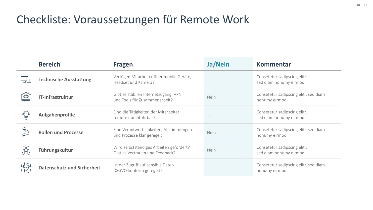 Remote Work / Home Office PowerPoint-Vorlage