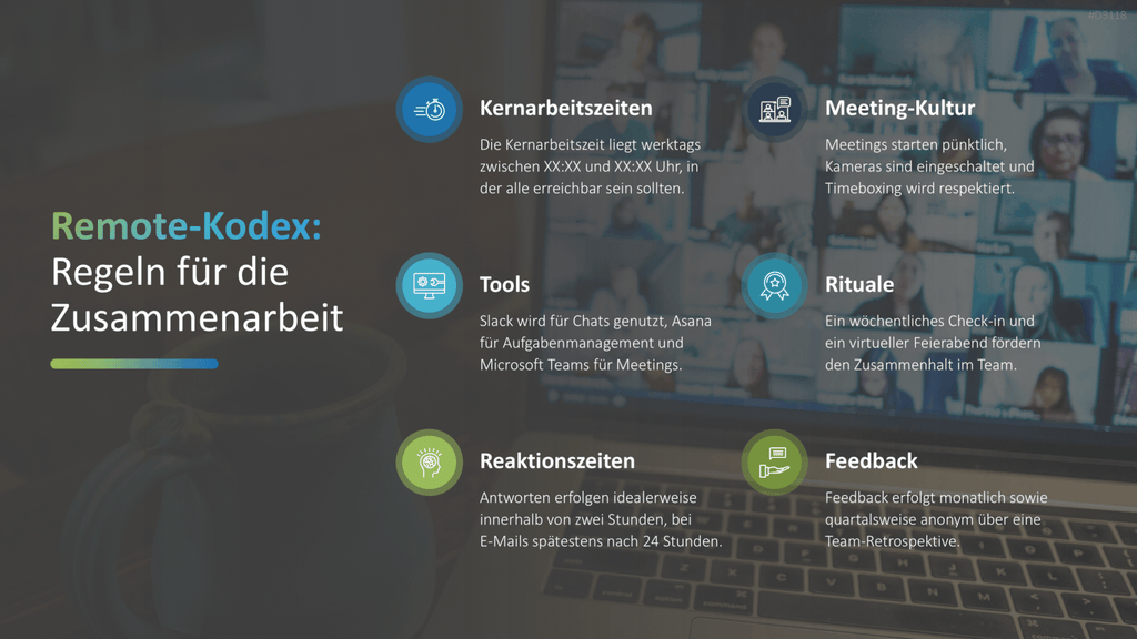 Remote Work / Home Office PowerPoint-Vorlage