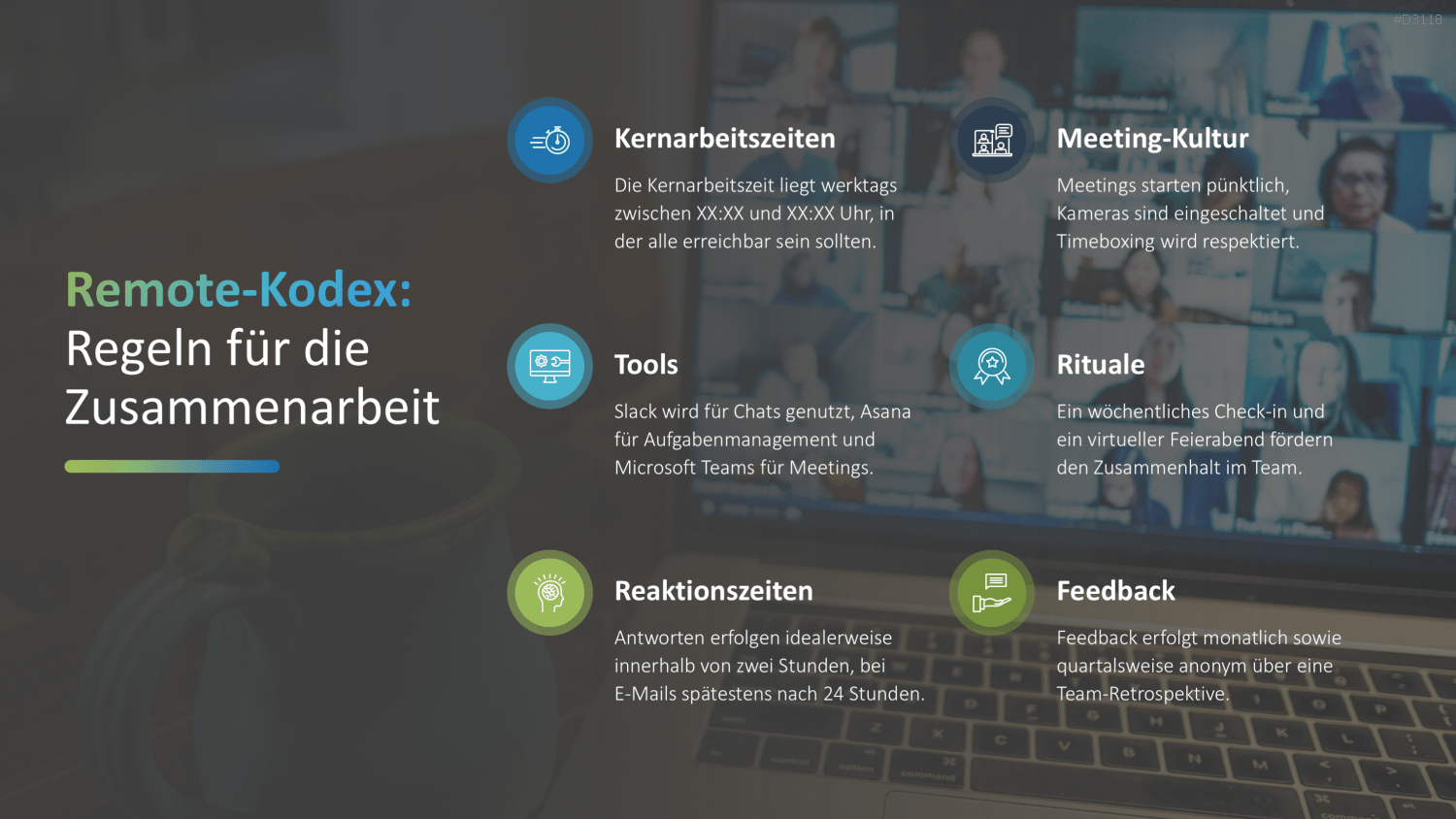 Remote Work / Home Office PowerPoint-Vorlage