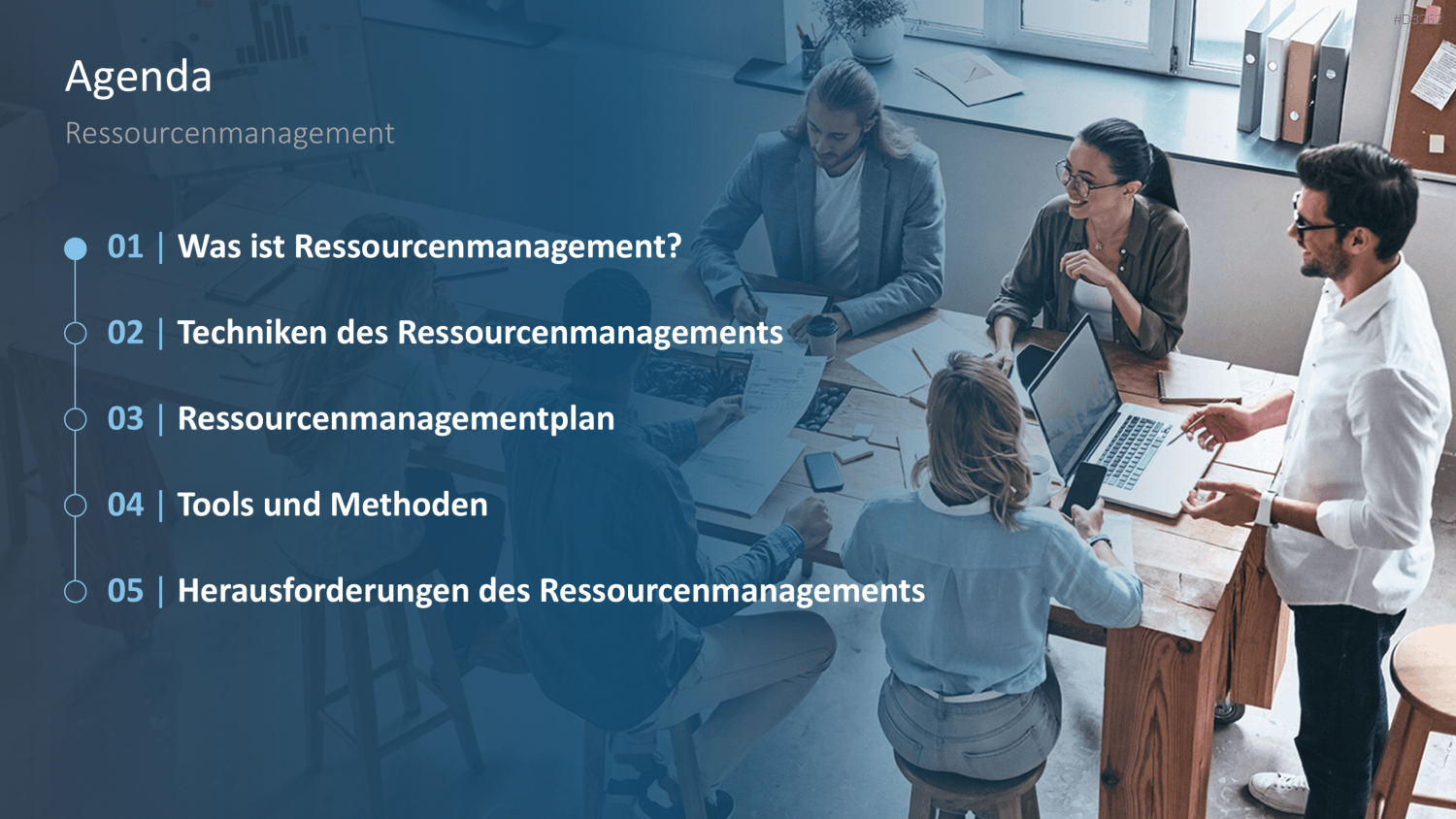 Ressourcenmanagement PowerPoint-Vorlage