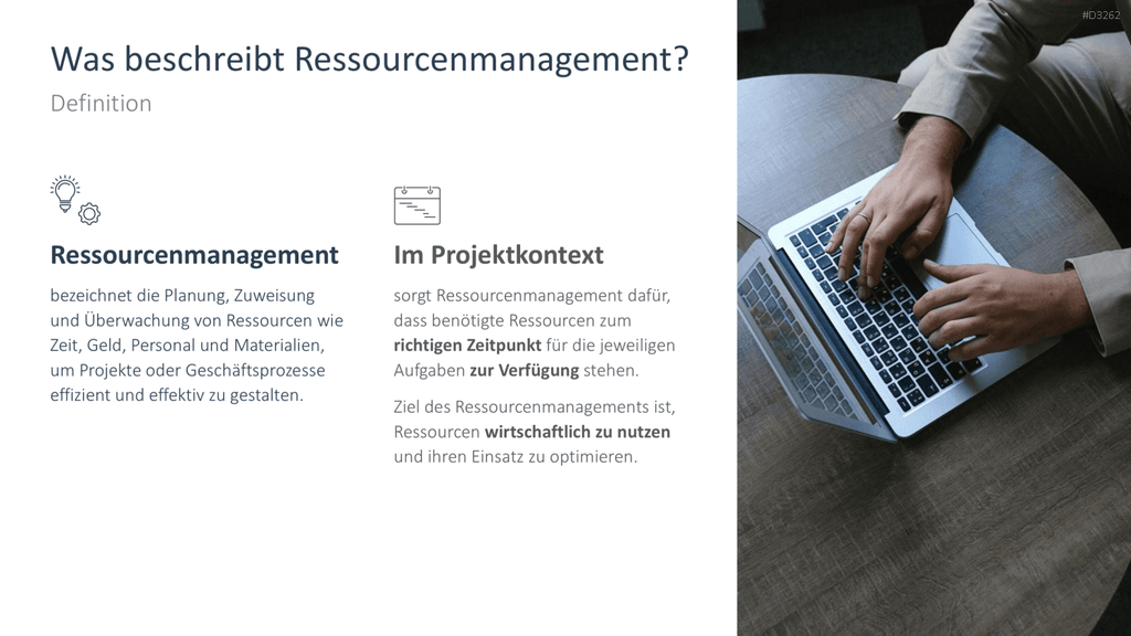 Ressourcenmanagement PowerPoint-Vorlage