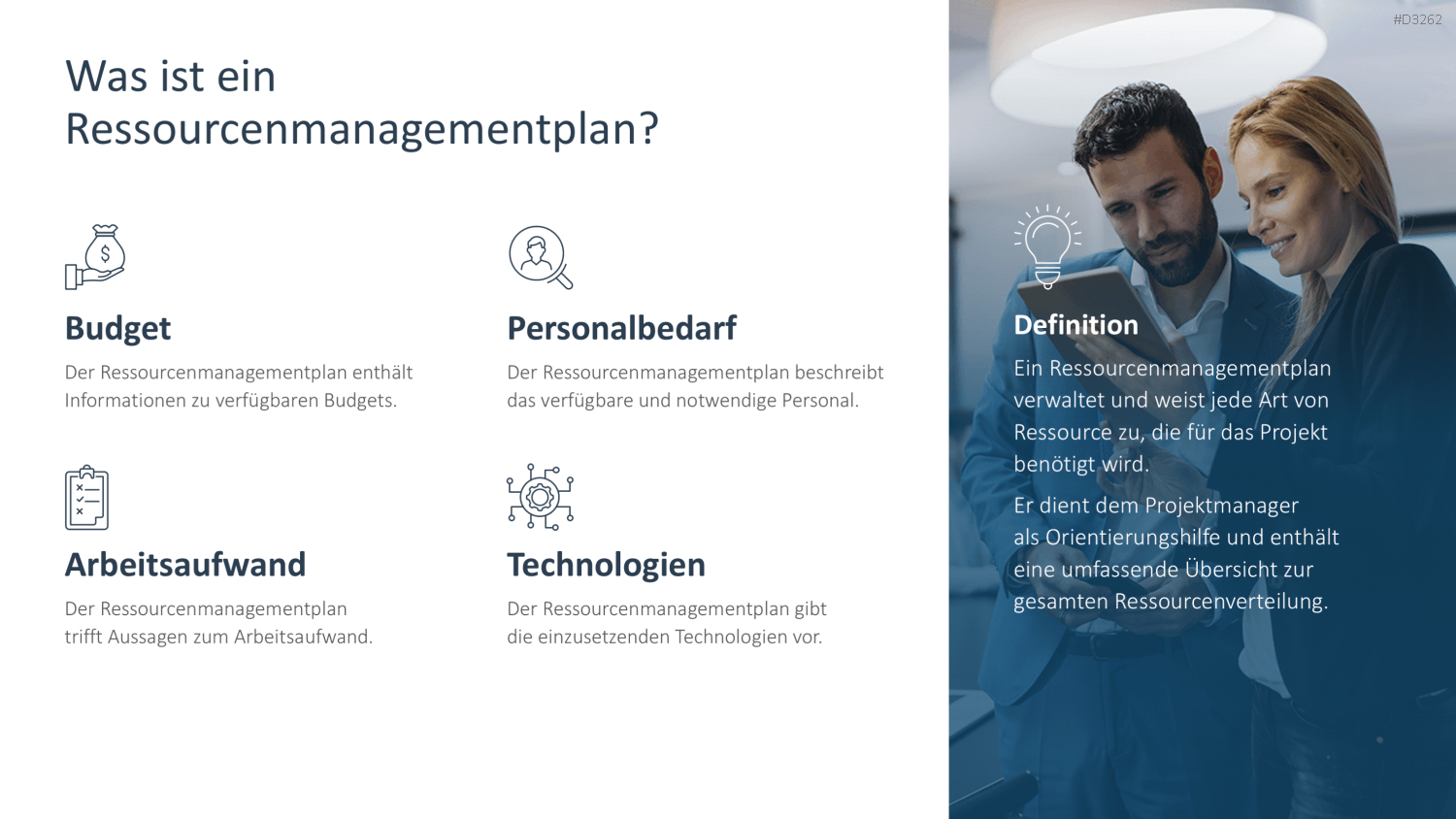 Ressourcenmanagement PowerPoint-Vorlage
