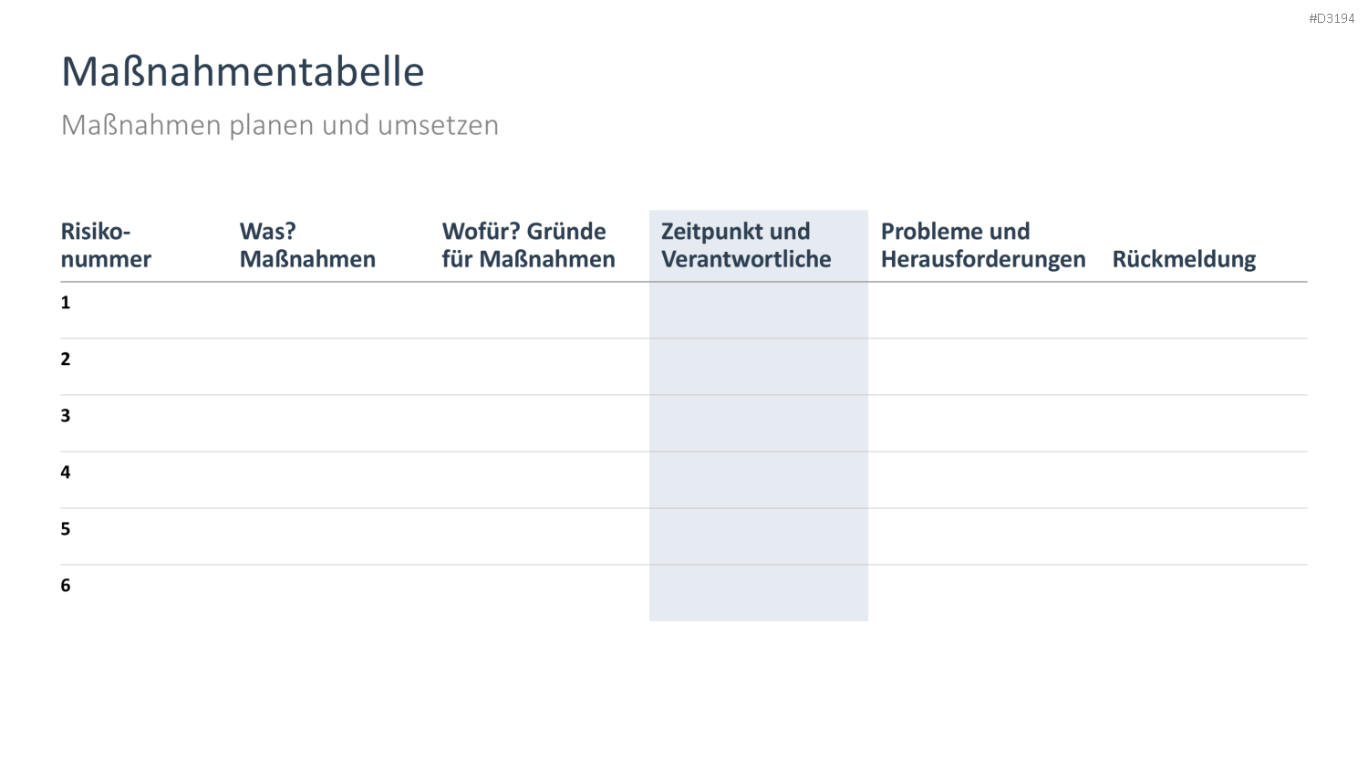 Risikomanagement PowerPoint-Vorlage