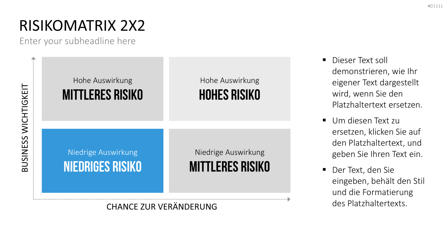 Risikomatrix PowerPoint-Vorlage