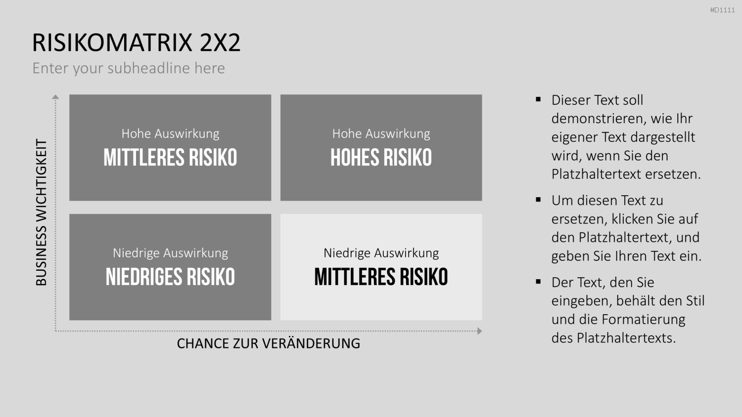 Risikomatrix PowerPoint-Vorlage