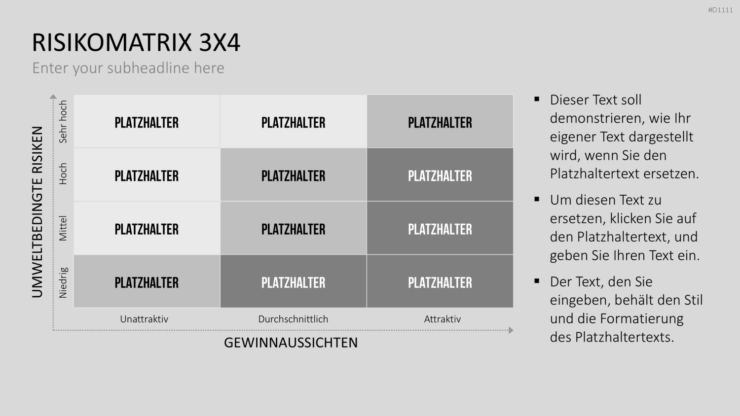 Risikomatrix PowerPoint-Vorlage