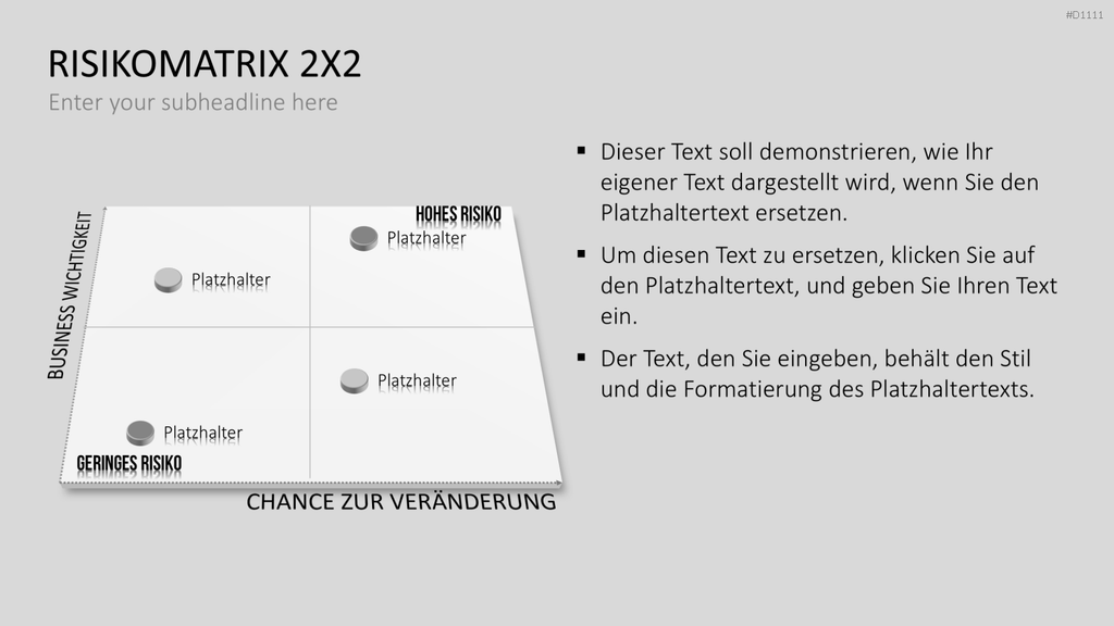 Risikomatrix PowerPoint-Vorlage